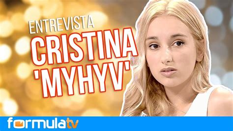 cristina myhyv|Cristina ('MYHYV'): “Con el trono de Joni como no está .